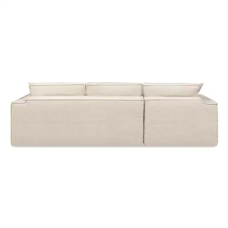 Jennifer Taylor Home Brenley Canapé sectionnel en boîte 110,5, accoudoir gauche, en chenille gris cendré