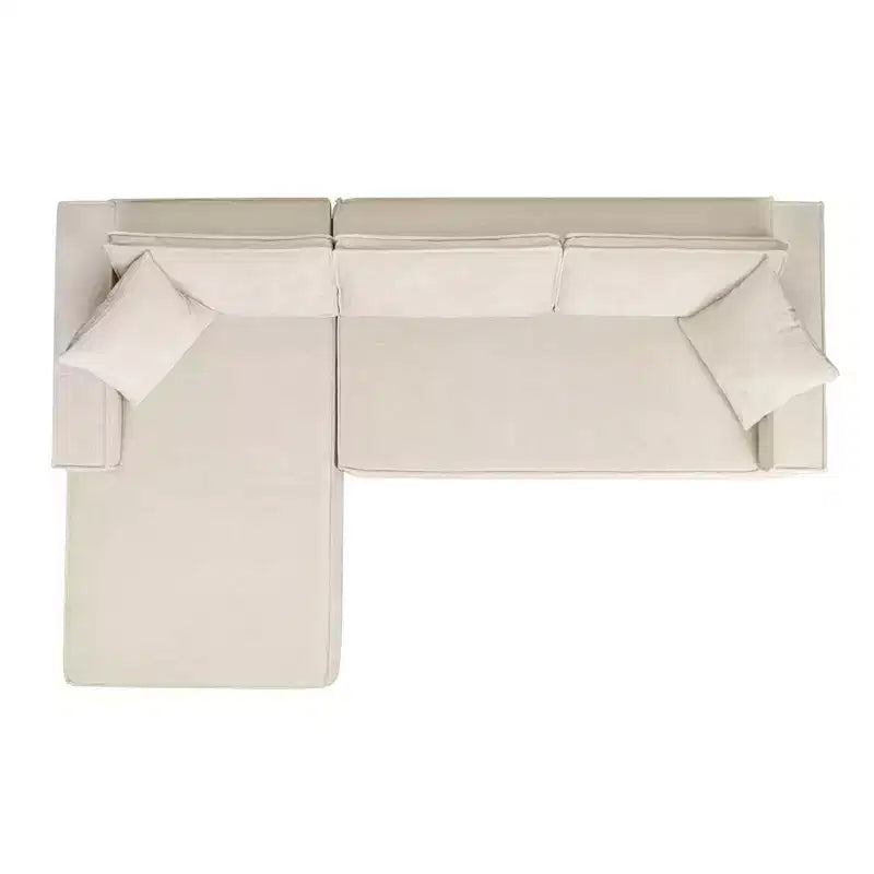 Jennifer Taylor Home Brenley Canapé sectionnel en boîte 110,5, accoudoir gauche, en chenille gris cendré