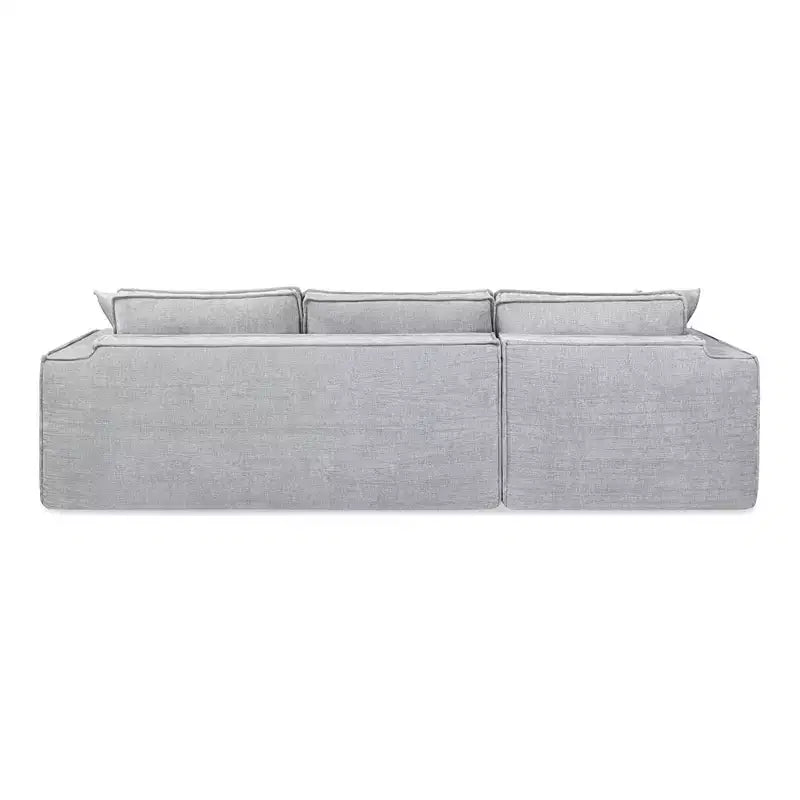 Jennifer Taylor Home Brenley Canapé sectionnel en boîte 110,5, accoudoir gauche, en chenille gris cendré
