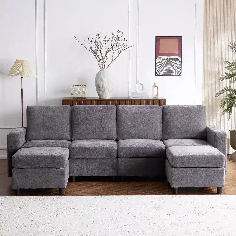 EROMMY Canapé modulaire 7 pièces, canapés et sofas modulaires avec rangement pour salon