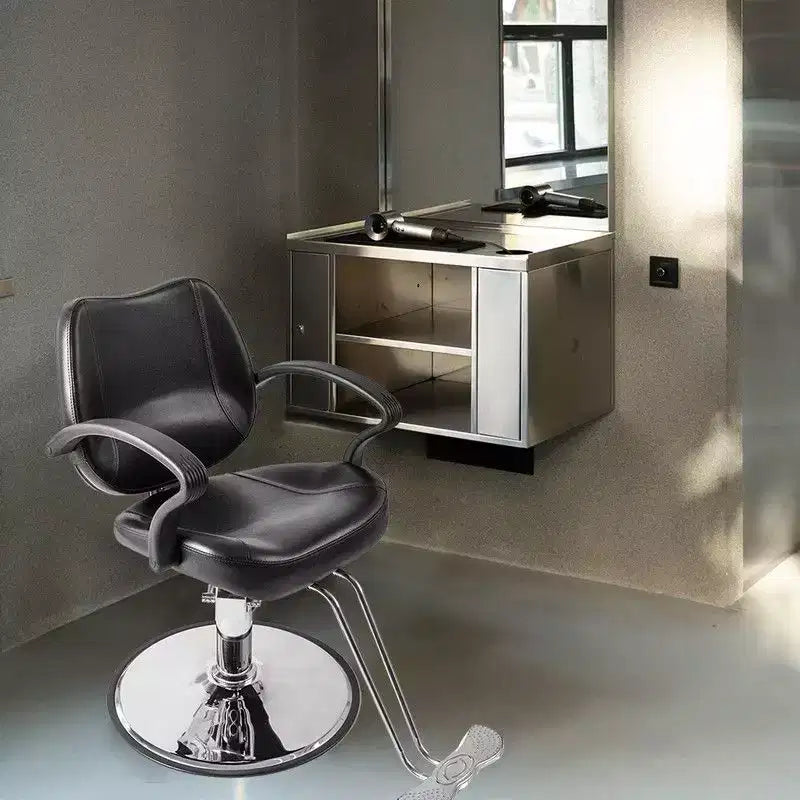 Karl Home Black Hydraulic Barber Styling Chair Hair Beauty Salon Equipment