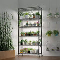Karl Home Heavy Duty Storage Adjustable Metal Shelves Wire Shelving Unit With Wheels 1200LBS NSF