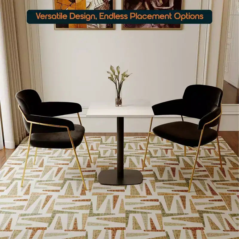 Table de salle à manger carrée de 60 cm avec plateau en MDF et piètement carré en acier pour cuisine, salle à manger et pub