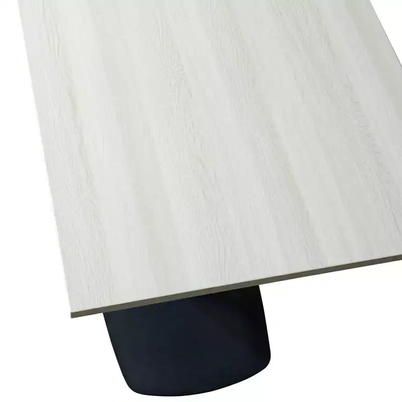 Table de salle à manger carrée de 60 cm avec plateau en MDF et piètement carré en acier pour cuisine, salle à manger et pub
