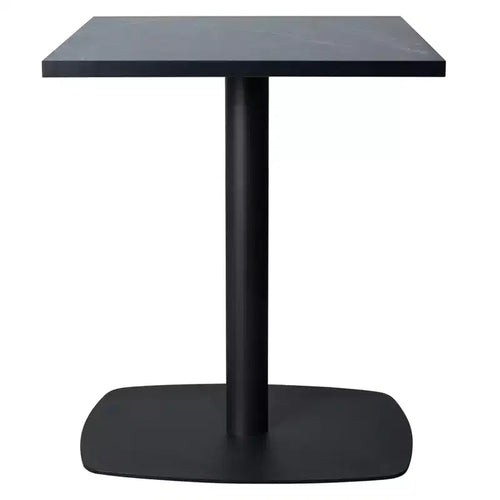 Leisuremod Vail 24-Inch Square Dining Table with MDF Top and Square Steel Base for Kitchen, Dining, and Pub
