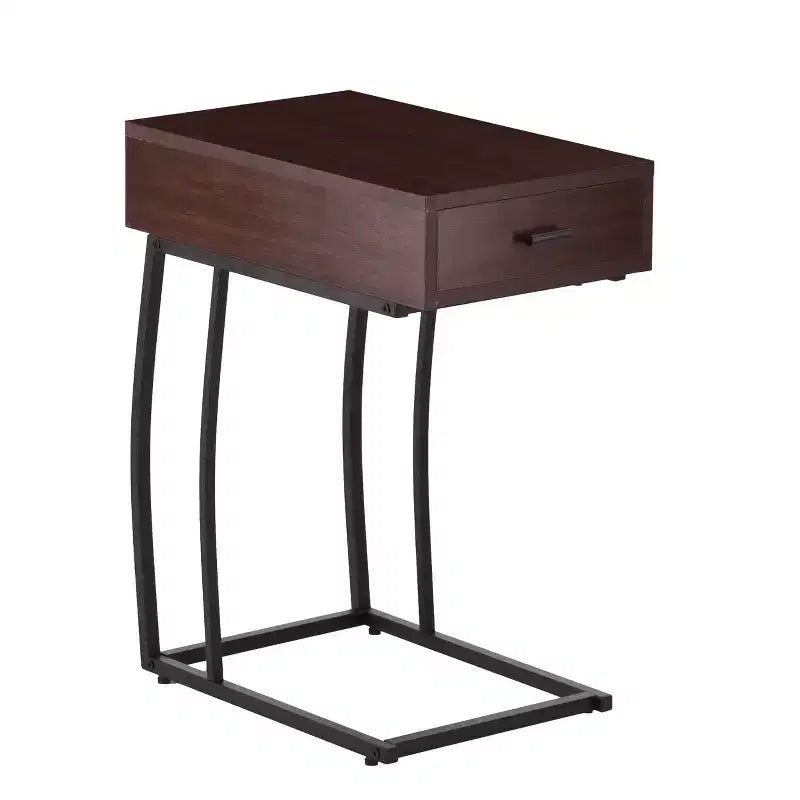 Porten Side Table with Power & USB - Brown - SEI