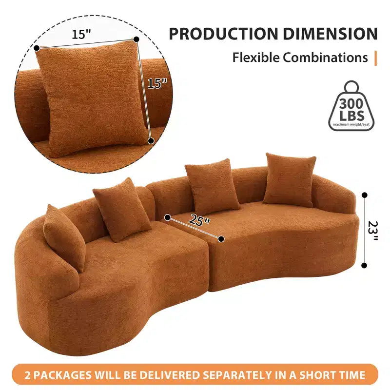 Canapé modulaire Whisen 110 avec compression totale