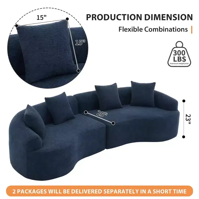 Canapé modulaire Whisen 110 avec compression totale
