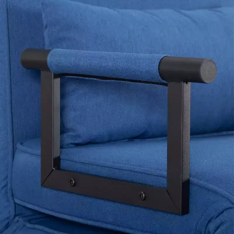 Fauteuil-lit convertible 4-en-1 pliant, dossier réglable sur 5 positions avec oreiller lombaire