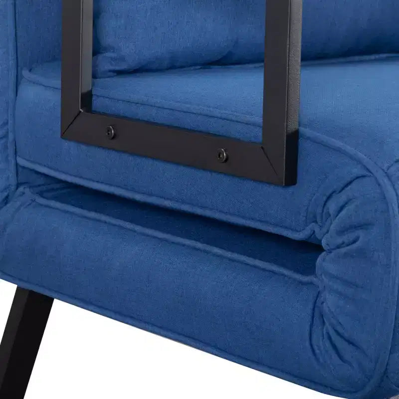 Fauteuil-lit convertible 4-en-1 pliant, dossier réglable sur 5 positions avec oreiller lombaire