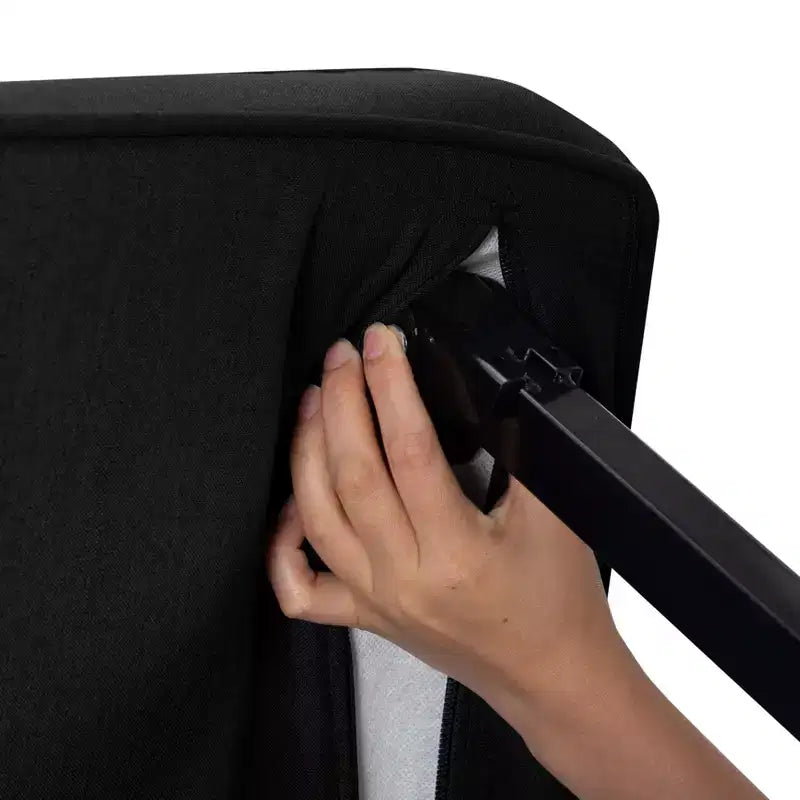 Fauteuil-lit convertible 4-en-1 pliant, dossier réglable sur 5 positions avec oreiller lombaire
