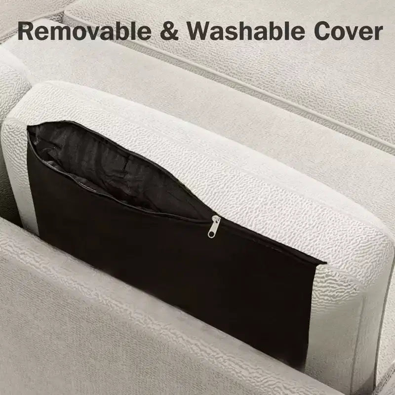 Canapé-lit convertible Dyonery 2-en-1 avec méridienne de rangement réversible pour chambre 81 – Canapé d'angle en L avec poches latérales