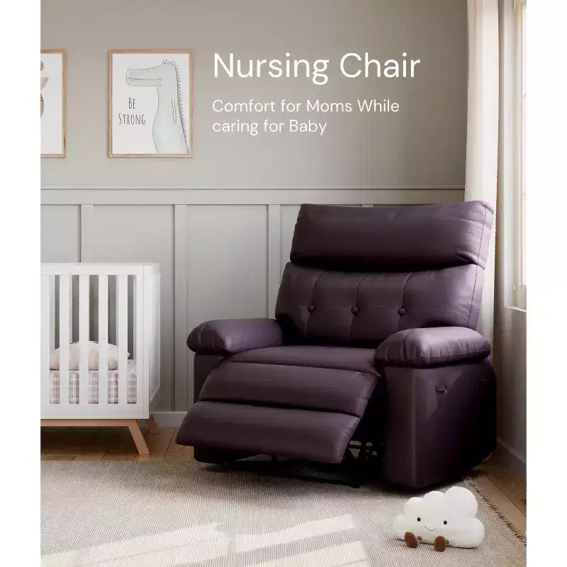 Fauteuil Inclinable Large Surdimensionné - Grand Fauteuil Inclinable Manuel en Faux Cuir PU pour Adultes, Fauteuil de Repos au Confort Exceptionnel