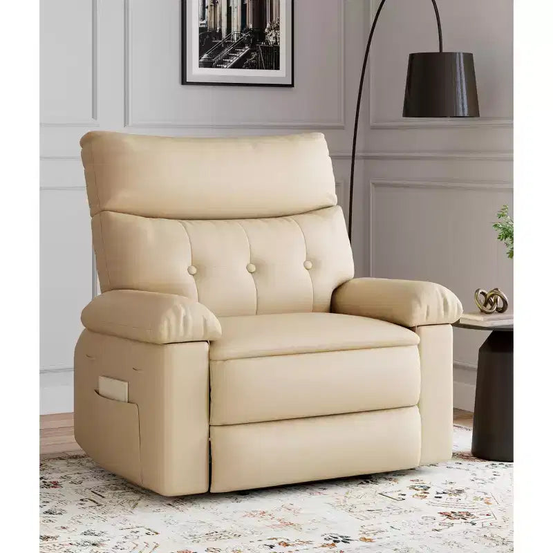 Fauteuil Inclinable Large Surdimensionné - Grand Fauteuil Inclinable Manuel en Faux Cuir PU pour Adultes, Fauteuil de Repos au Confort Exceptionnel