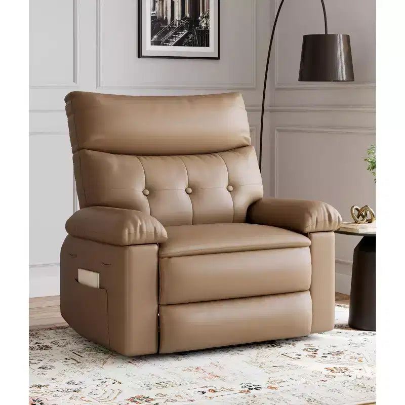 Fauteuil Inclinable Large Surdimensionné - Grand Fauteuil Inclinable Manuel en Faux Cuir PU pour Adultes, Fauteuil de Repos au Confort Exceptionnel