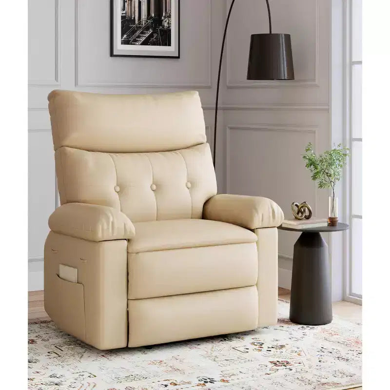 Fauteuil inclinable surdimensionné - Grand fauteuil inclinable manuel en similicuir PU pour adultes, fauteuil de relaxation au confort exceptionnel