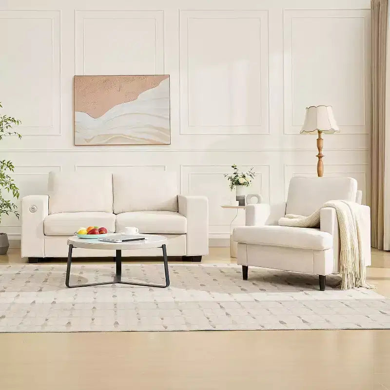 Fauteuil d'appoint, Fauteuil de salon en lin, Fauteuil moderne du milieu du siècle, Fauteuil de lecture confortable, Fauteuil de canapé rembourré pour salon, chambre à coucher