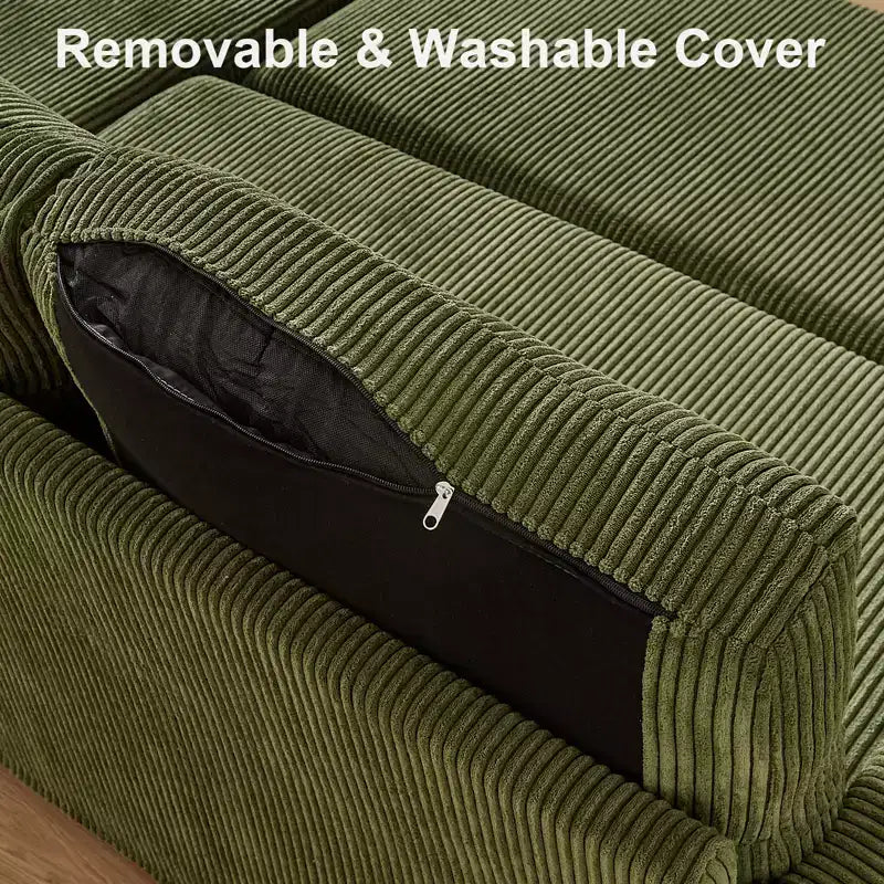 Canapé d'angle en forme de L Dyonery, canapé-lit avec dossier inclinable de 81 po avec lit gigogne, canapé de rangement réversible, assemblage sans outil