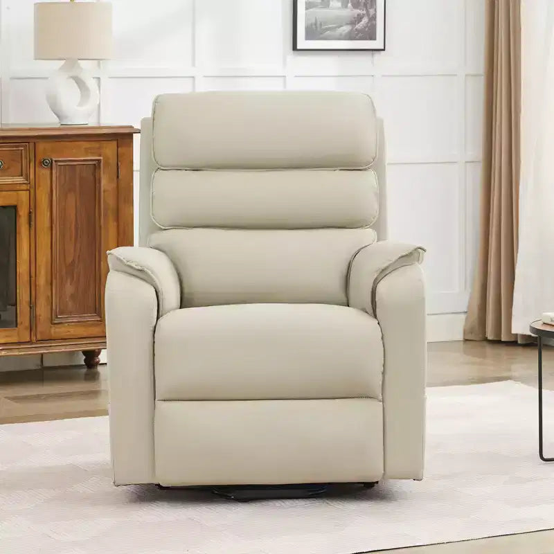 Fauteuil inclinable électrique en cuir PU Power Lift avec 2 poches latérales, fauteuil de massage releveur avec massage à 8 points