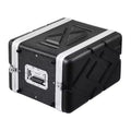 VEVOR 6U Rack Case, Standard 14 in Depth, Server Rack Cabinet with ABS Construction Handle Heavy-Duty Twist Butterfly Latches, Black