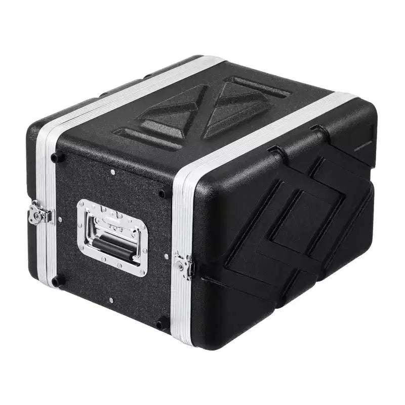 VEVOR 6U Rack Case, Standard 14 in Depth, Server Rack Cabinet with ABS Construction Handle Heavy-Duty Twist Butterfly Latches, Black