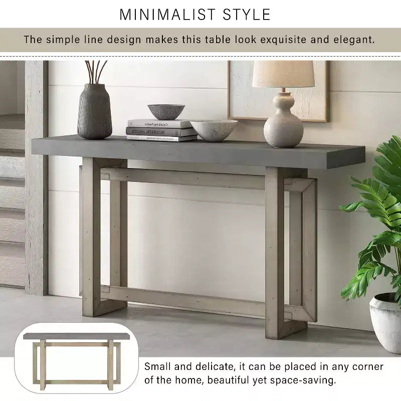Console d'entrée triple rectangle