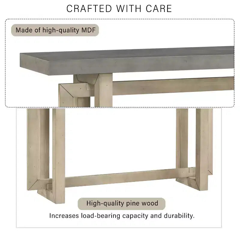 Console d'entrée triple rectangle