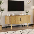 TV Stand, Modern TV Console Table with Storage Compartment and Sliding Door, Gaming Entertainment Center, for Living Room, Bedroom, Office