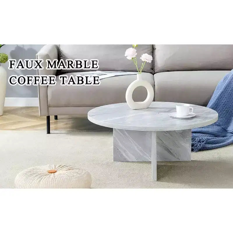 Table basse ronde noire en MDF polyvalente pour différents styles d'intérieur, alliant minimalisme moderne et charme nordique
