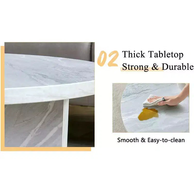 Table basse ronde noire en MDF polyvalente pour différents styles d'intérieur, alliant minimalisme moderne et charme nordique