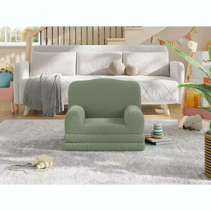 COZONY Canapé 2 en 1, canapé pliable pour enfant, fauteuil en mousse