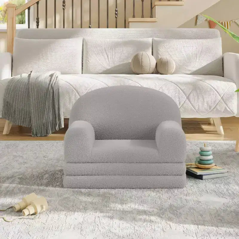 COZONY Canapé 2 en 1, canapé pliable pour enfant, fauteuil en mousse
