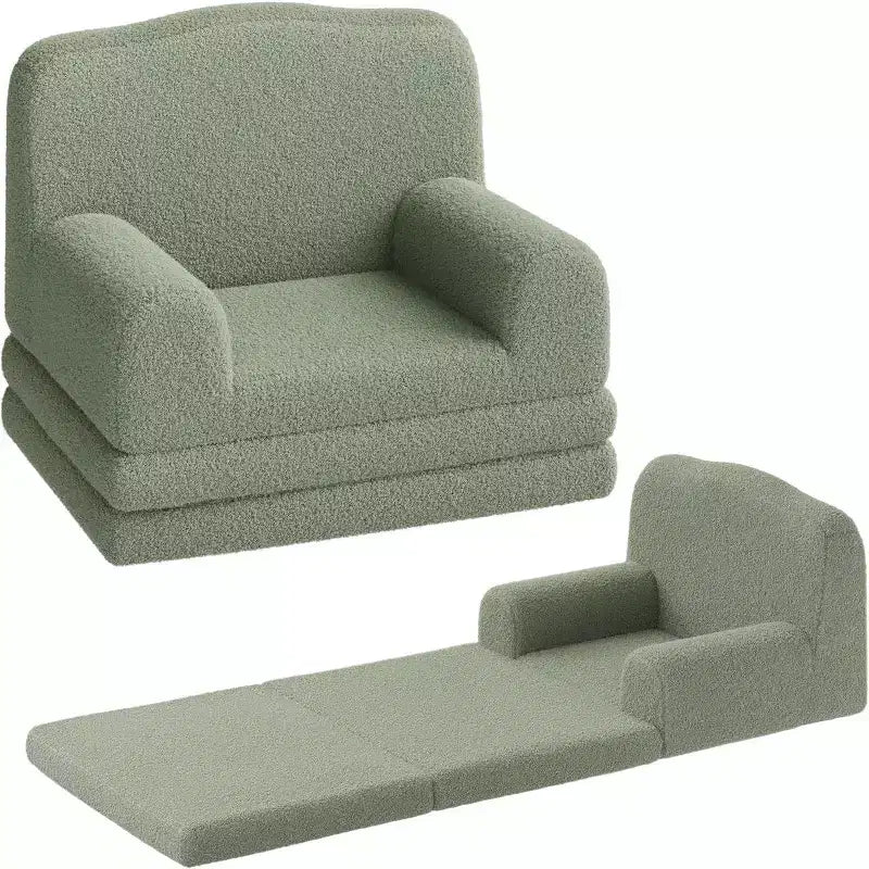 COZONY Canapé 2 en 1, canapé pliable pour enfant, fauteuil en mousse