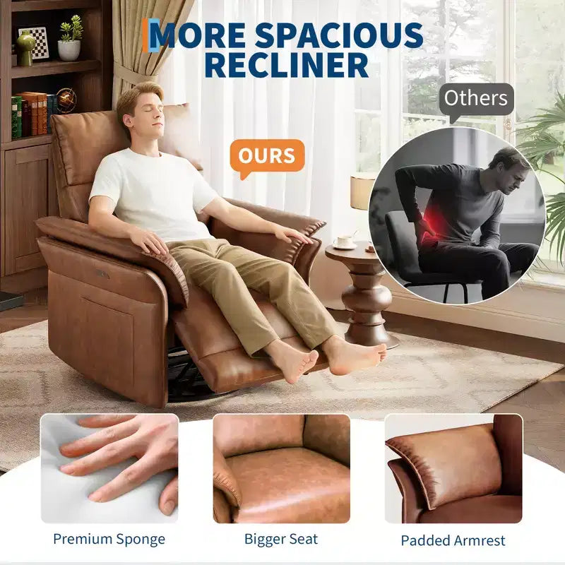 Fauteuil Berçant InclinableFauteuil Inclinable pour Adultes, Fauteuil de Maternité Glider Inclinable en Tissu Rembourré avec Accoudoirs Double Couche pour Chambre à CoucherSalon