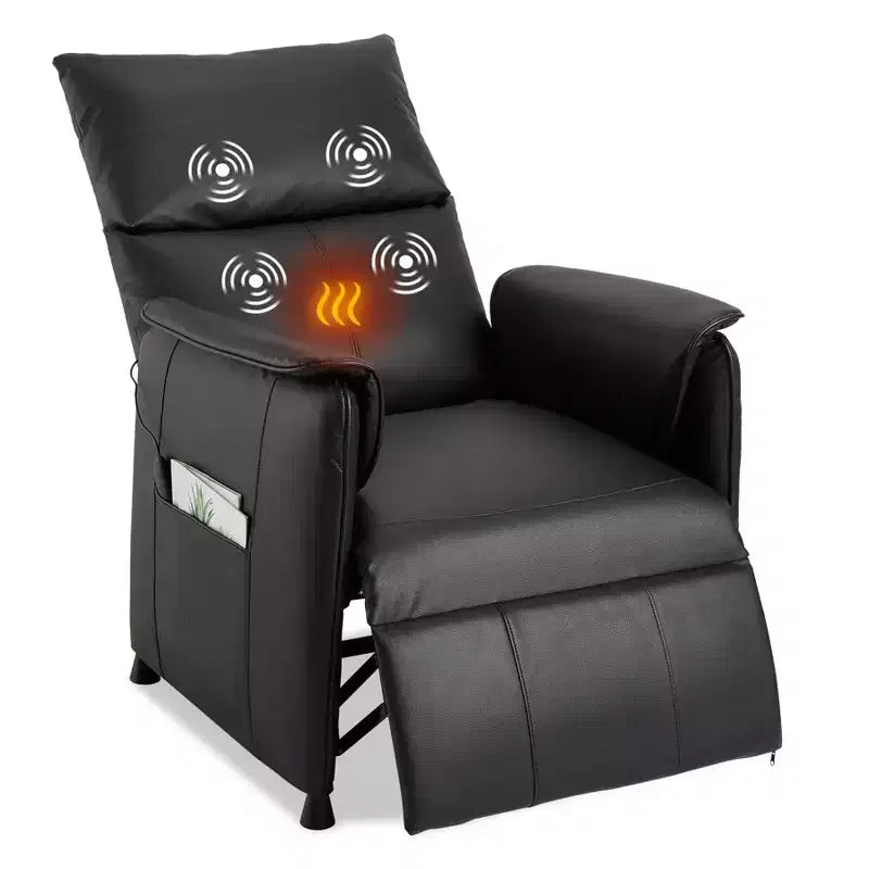 Fauteuil inclinable électrique avec massage et chauffage, fauteuil inclinable individuel réglable, fauteuil de cinéma maison pour salon/bureau