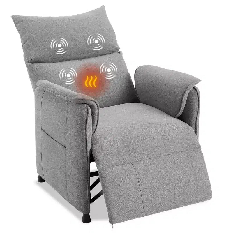 Fauteuil inclinable électrique avec massage et chauffage, fauteuil inclinable individuel réglable, fauteuil de cinéma maison pour salon/bureau