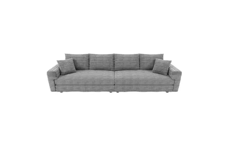 EHMKNP 102.4 Canapé 4 places en velours côtelé, avec oreillers moelleux, fauteuil de salon convertible à assise profonde pour salon, chambre, appartement, bureau