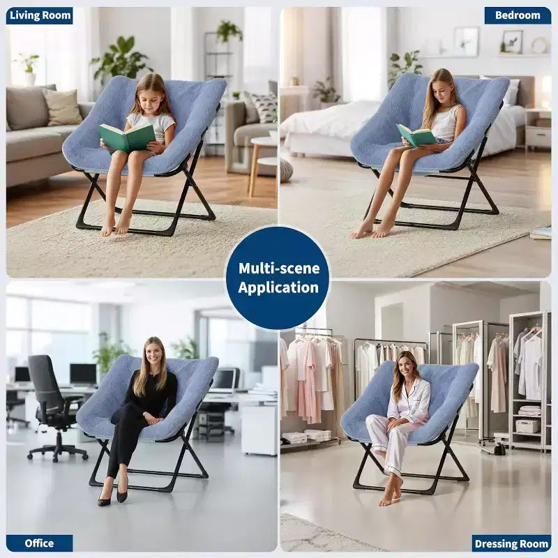 Fauteuil paresseux avec revêtement en fourrure de lapin en peluche, fauteuil de salon ultra-confortable et douillet pour salon, siège de détente d'intérieur doux, pour la maison