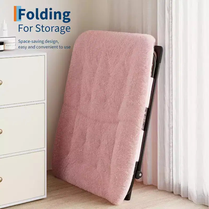 Fauteuil paresseux avec revêtement en fourrure de lapin en peluche, fauteuil de salon ultra-confortable et douillet pour salon, siège de détente d'intérieur doux, pour la maison