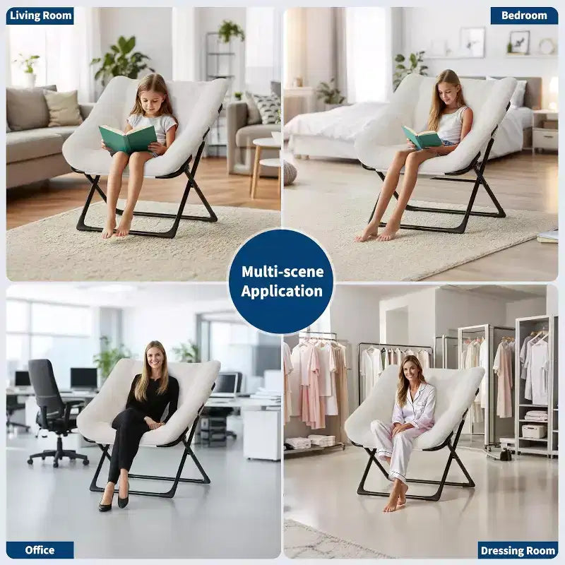 Fauteuil paresseux avec revêtement en fourrure de lapin en peluche, fauteuil de salon ultra-confortable et douillet pour salon, siège de détente d'intérieur doux, pour la maison