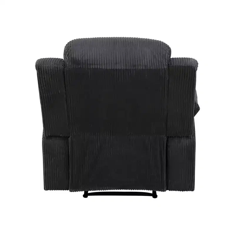 MAYEERTY Fauteuil inclinable électrique, Fauteuil inclinable manuel en tissu avec dossier réglable pour salon, Gris foncé