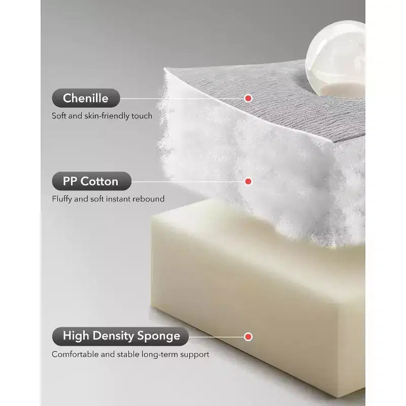 Fauteuil inclinable, pivotant et basculant COZONY pour adulte, avec rembourrage épais en chenille, inclinaison manuelle, repose-pieds, pivotant à 360°, pour salon/chambre d'enfant
