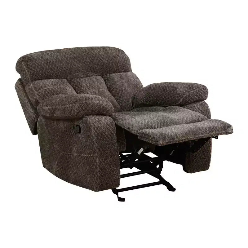 MAYEERTY Fauteuil inclinable, Fauteuil relaxant en Tissu Respirant Anti-Boulochage avec Dossier Réglable pour Salon, Marron