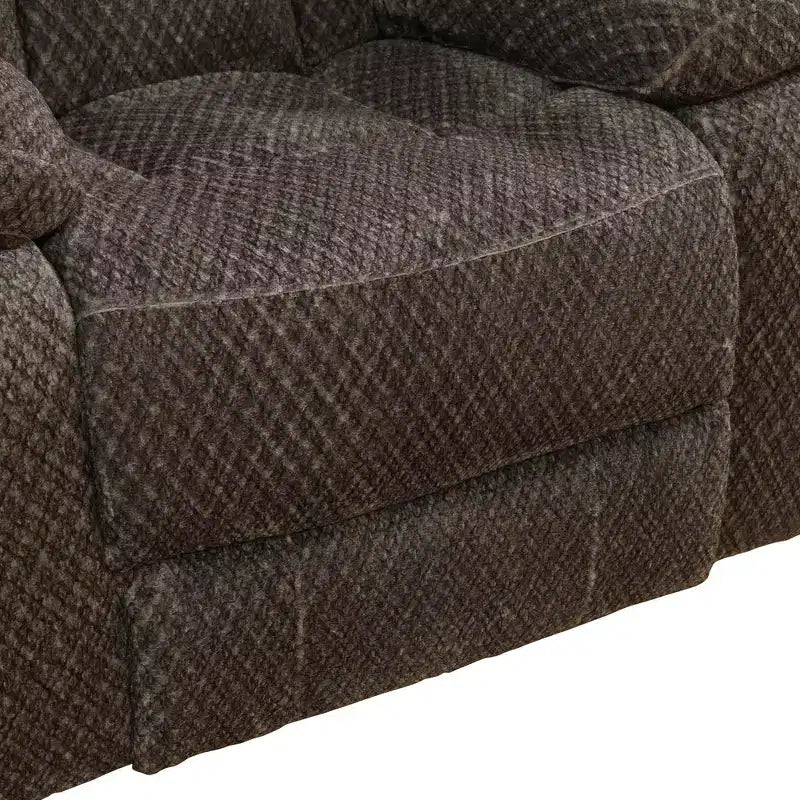 MAYEERTY Fauteuil inclinable, Fauteuil relaxant en Tissu Respirant Anti-Boulochage avec Dossier Réglable pour Salon, Marron