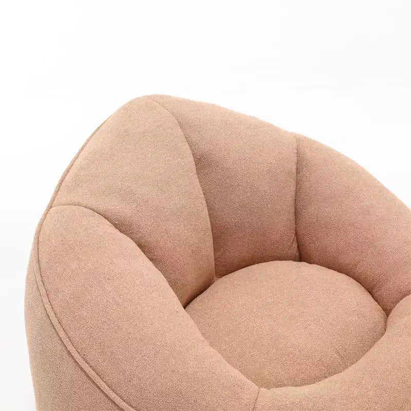 Pouf poire, Fauteuil poire avec garnissage en mousse haute densité et repose-pieds, Fauteuil d'appoint moderne avec ottoman