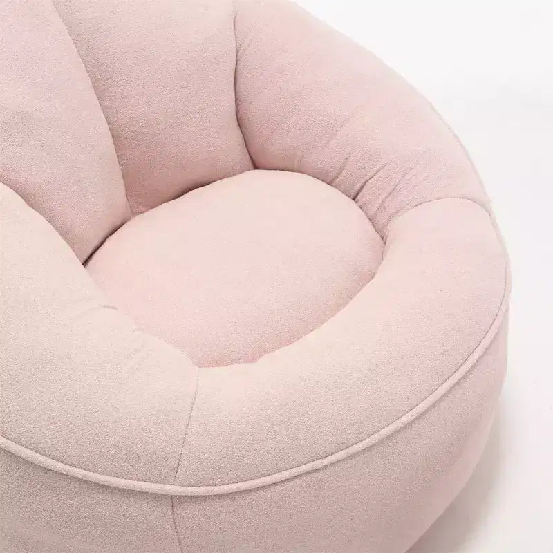 Pouf poire, Fauteuil poire avec garnissage en mousse haute densité et repose-pieds, Fauteuil d'appoint moderne avec ottoman