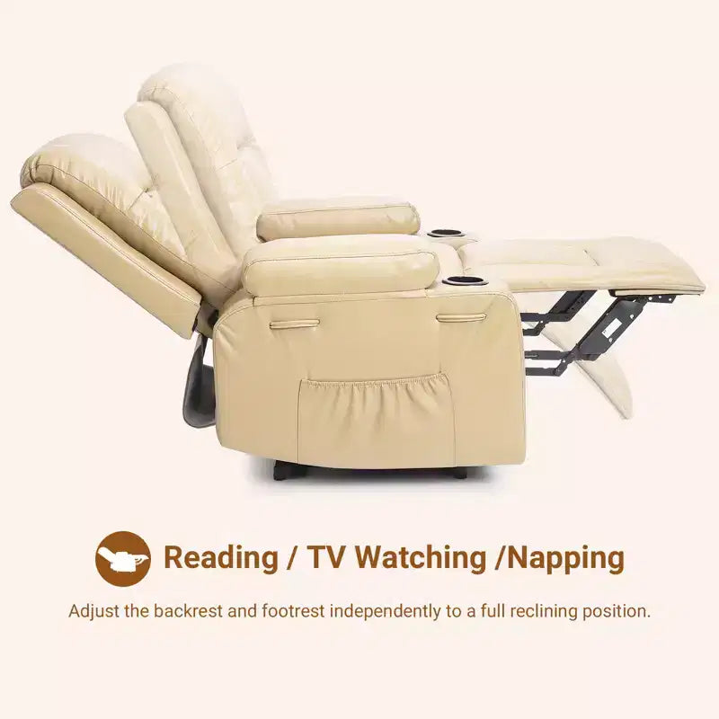 Fauteuil inclinable releveur électrique en cuir PU, inclinable réglable, canapé simple ergonomique, pour salon