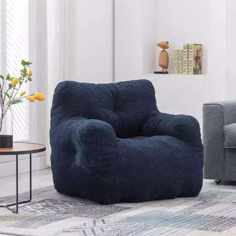 Fauteuil pouf moelleux, canapé paresseux en mousse à mémoire de forme, fauteuil d'appoint résistant à l'usure pour salon, balcon, bureau