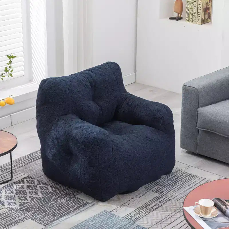 Fauteuil pouf moelleux, canapé paresseux en mousse à mémoire de forme, fauteuil d'appoint résistant à l'usure pour salon, balcon, bureau
