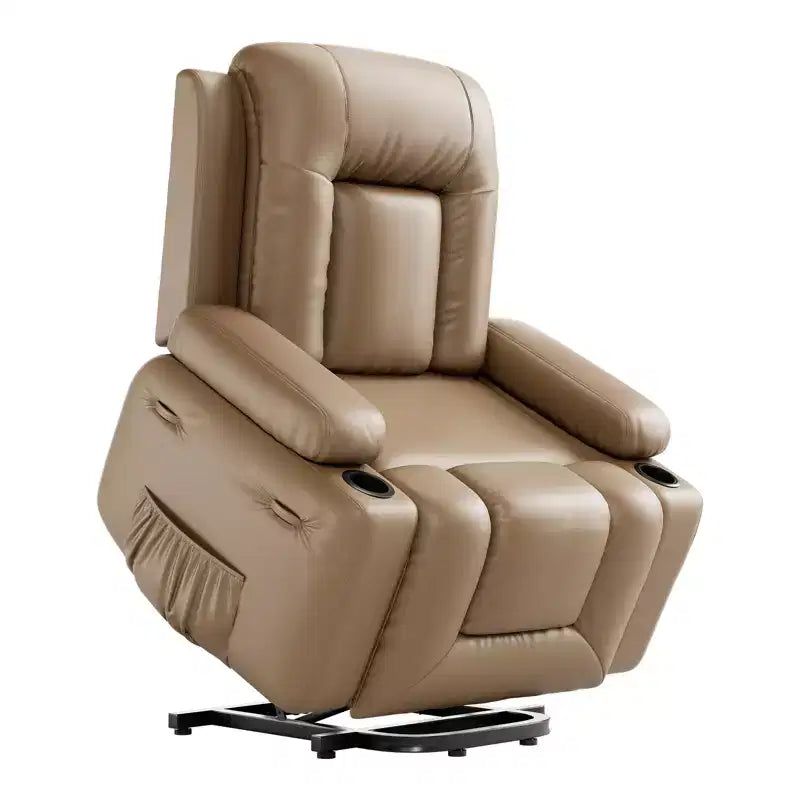 Fauteuil inclinable électrique en cuir PU de 41,7 po, inclinable réglable, canapé simple ergonomique, pour salon